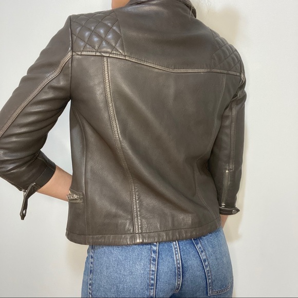 AllSaints Limited Biker/Moto Leather Jacket - Picture 4 of 11
